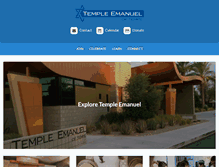 Tablet Screenshot of emanueloftempe.org